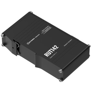 Teltonika RUT142 RS232 Router for secure network segmentation, 2 fast ethernet ports, WiFi, RMS compatible